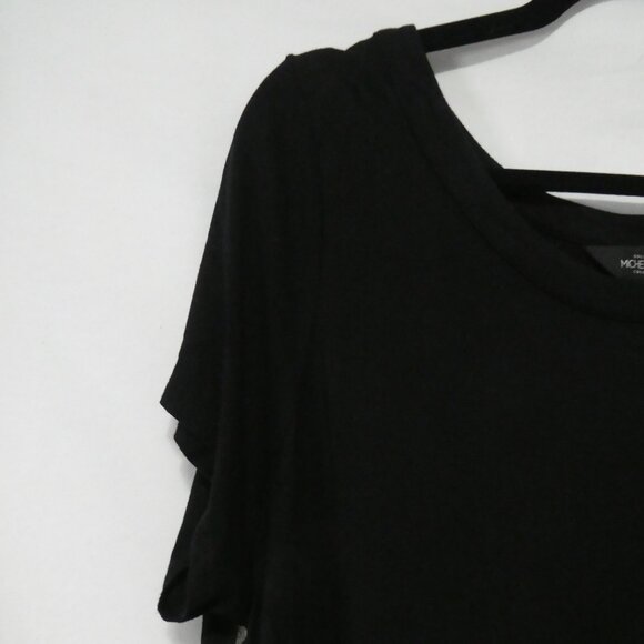 MICHEL STUDIO COLLECTION | 1X | Chic Black Top | Floral Back | Lace-Up Bottom - Picture 3 of 14